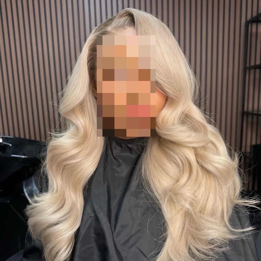 Luxurious Dhair Boutique Blonde Blombshell Custom Color Hair Extensions